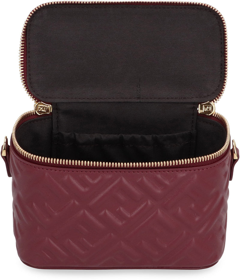Fendi Quilted Lamb Leather Mini Bag — Burgundy General
