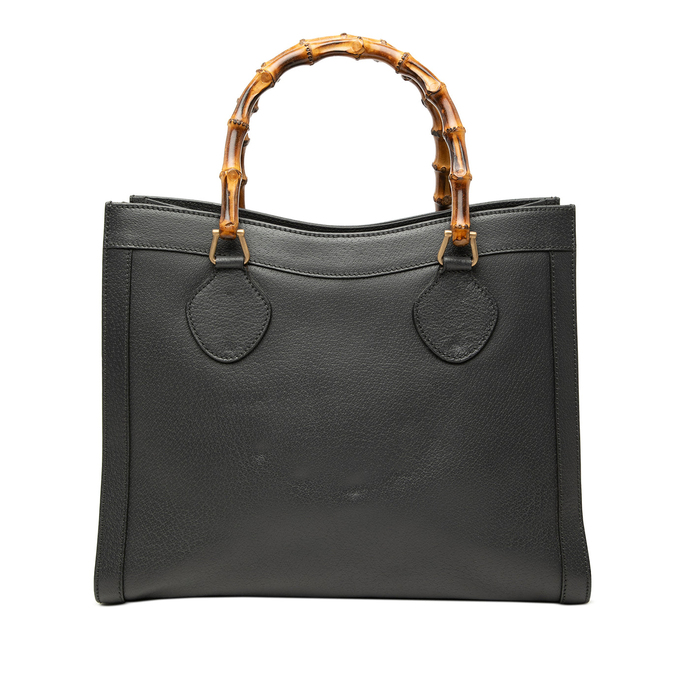 Medium Leather Bamboo Diana Tote - Image 1