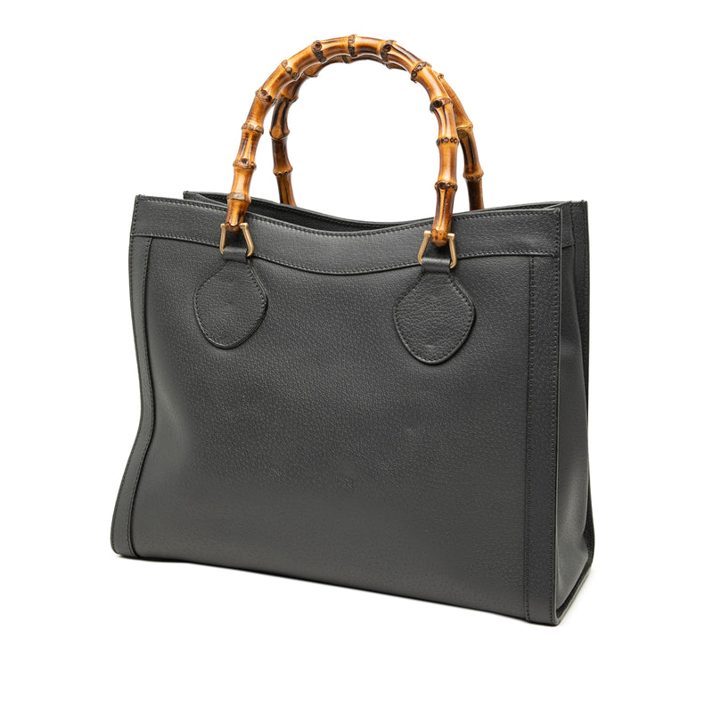 Medium Leather Bamboo Diana Tote - Image 2