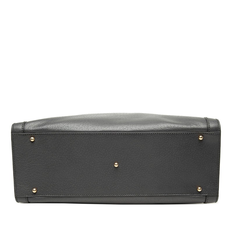 Medium Leather Bamboo Diana Tote - Image 3