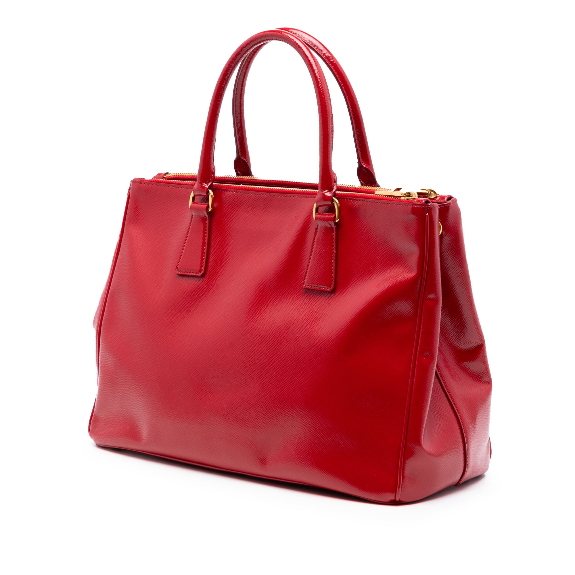 Medium Saffiano Vernice Galleria Double Zip Satchel - Image 2