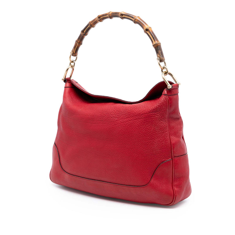 Calfskin Bamboo Diana Satchel - Image 2