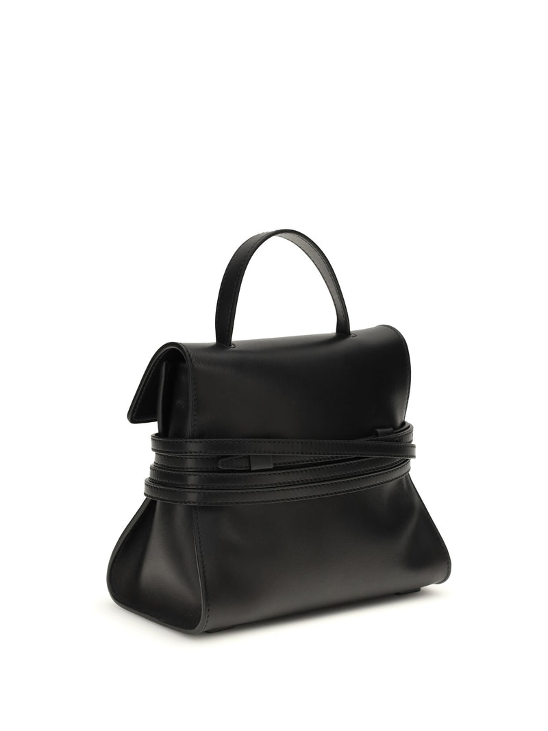 Moschino Top Handle Bag — Black Calf Leather Bos Taurus