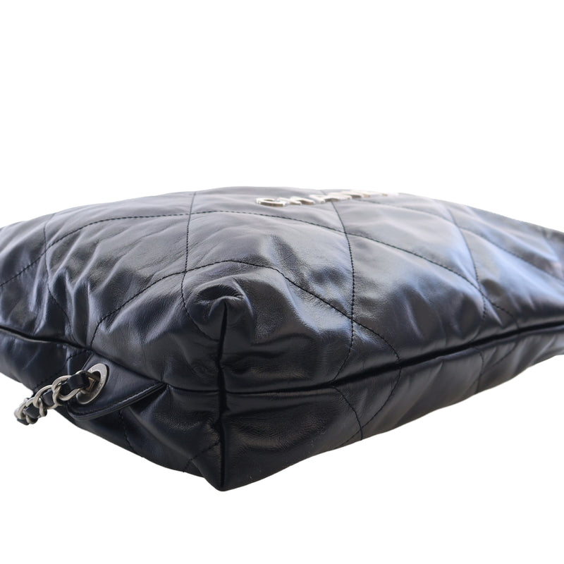 Large Quilted Shiny Calfskin 22 Backpack - Image 10