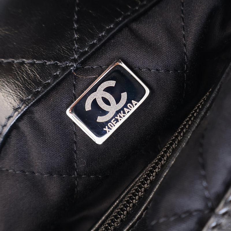 Large Quilted Shiny Calfskin 22 Backpack - Image 4