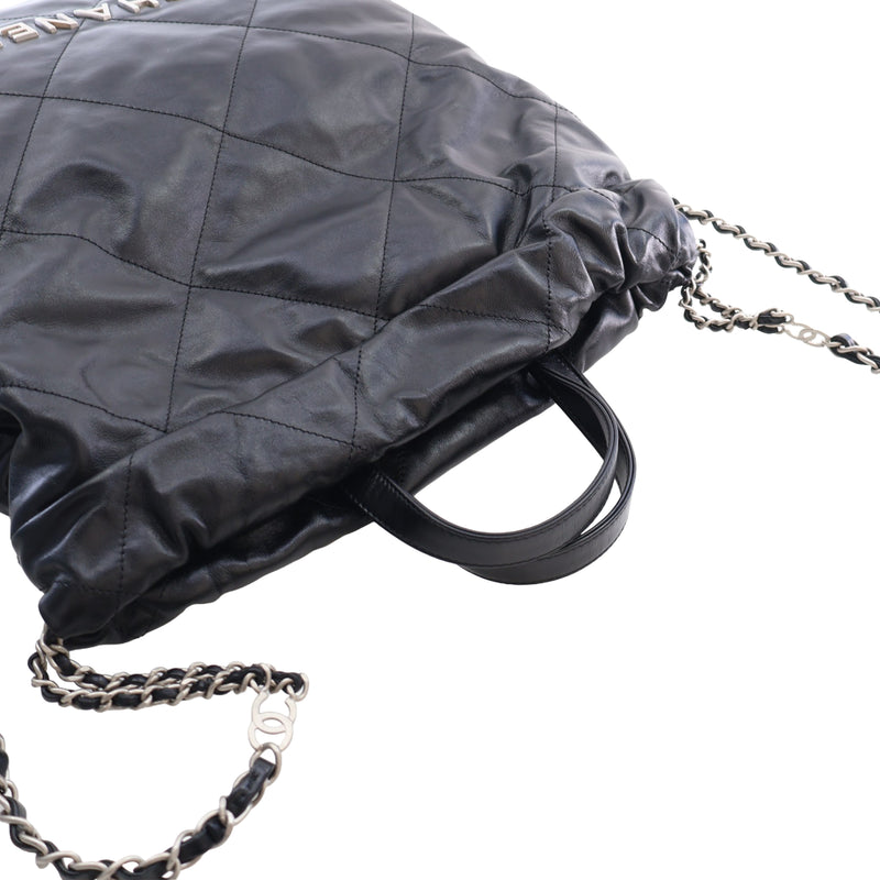 Large Quilted Shiny Calfskin 22 Backpack - Image 7