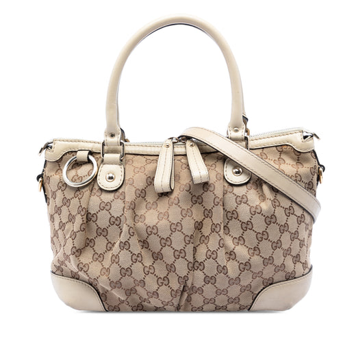 GG Canvas Sukey Satchel - Image 1