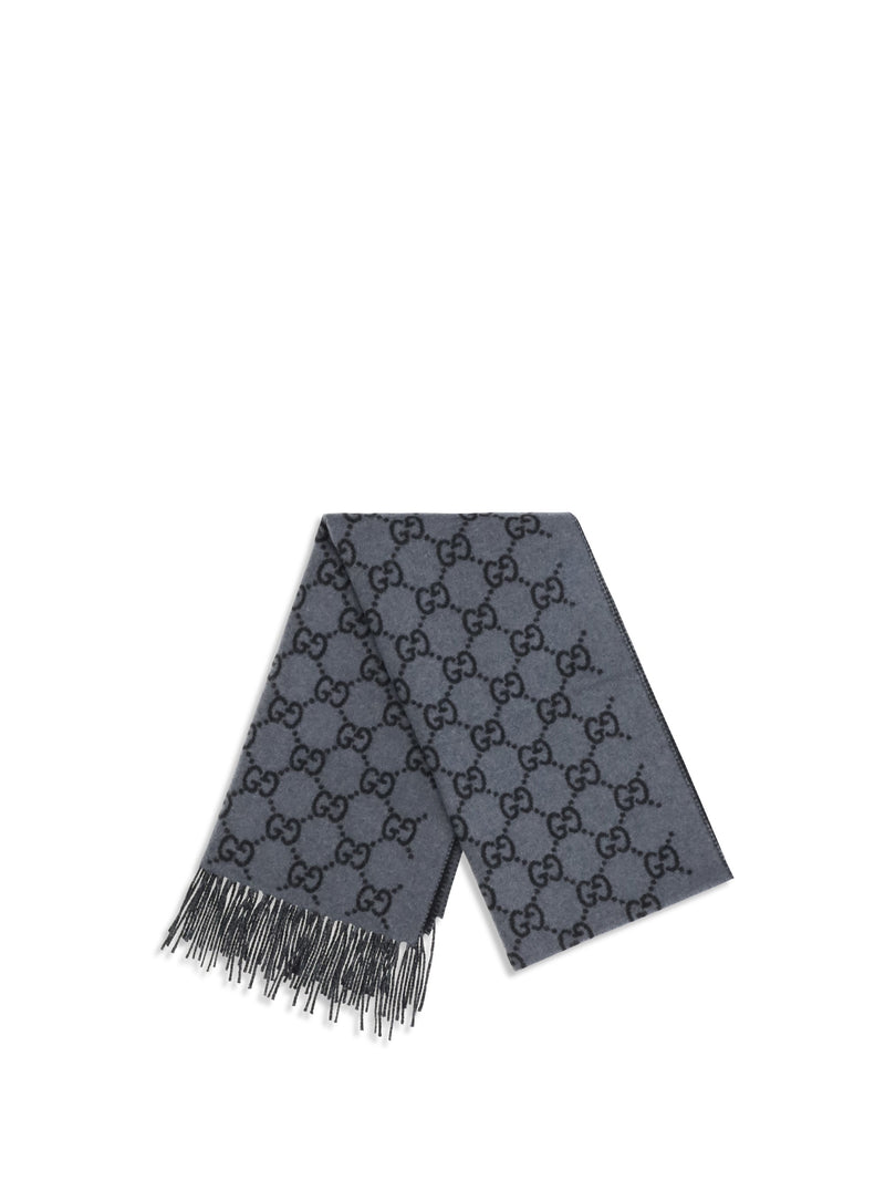 Gucci Gg Scarf — Gray Kashmir/capra Hircus Scarfs