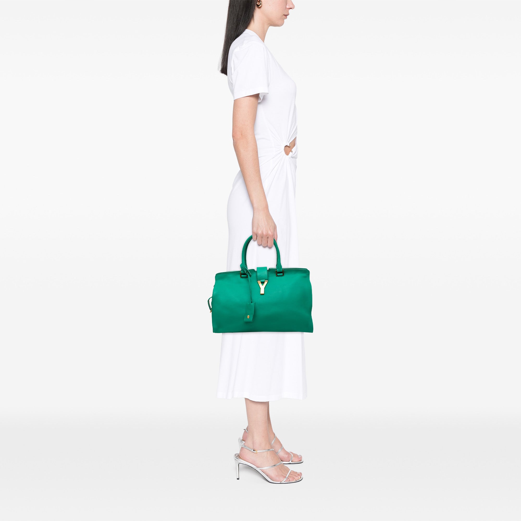 Medium Calfskin Cabas Chyc Satchel - Image 7