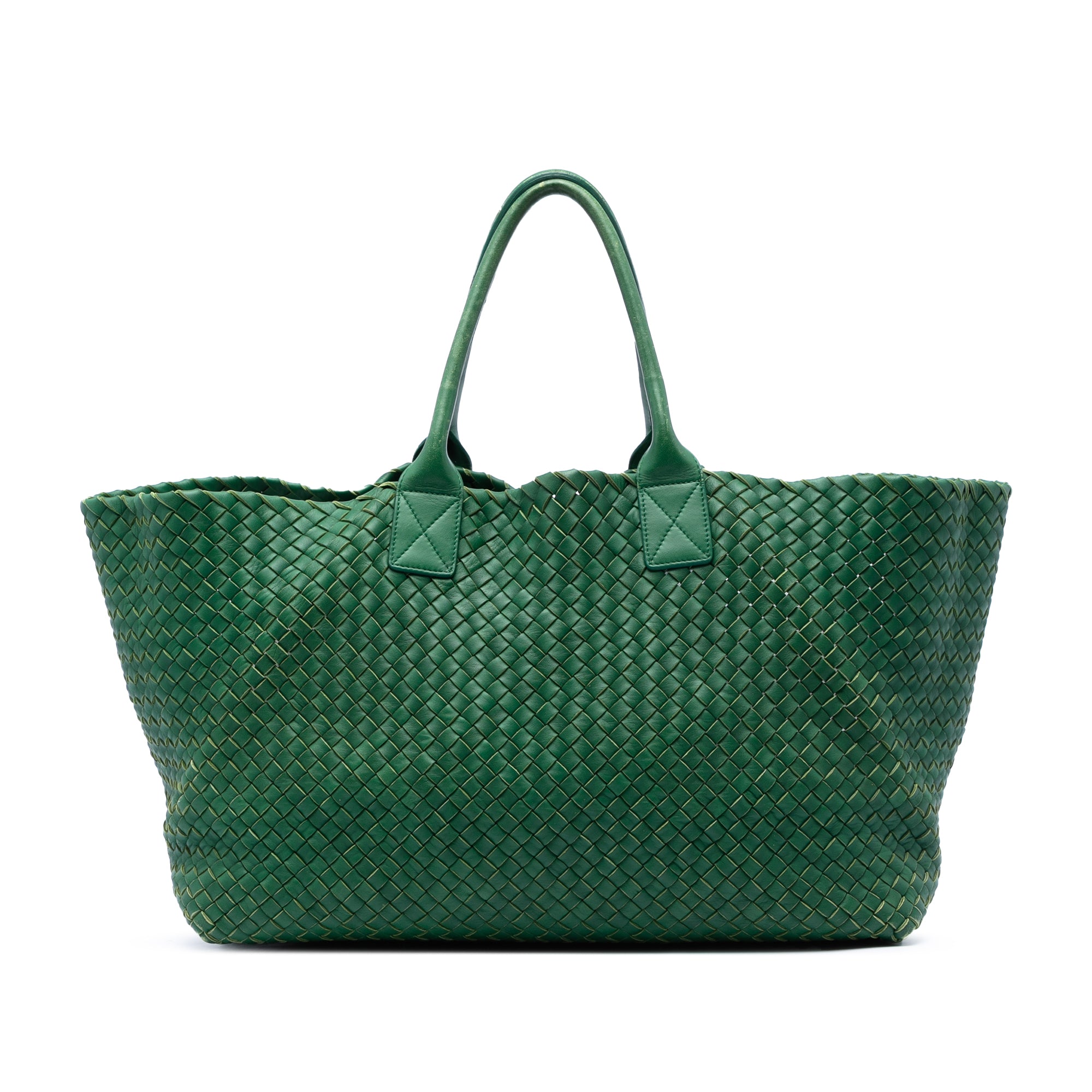 Limited Edition Large Lambskin Intreccio Cabat Tote - Image 1