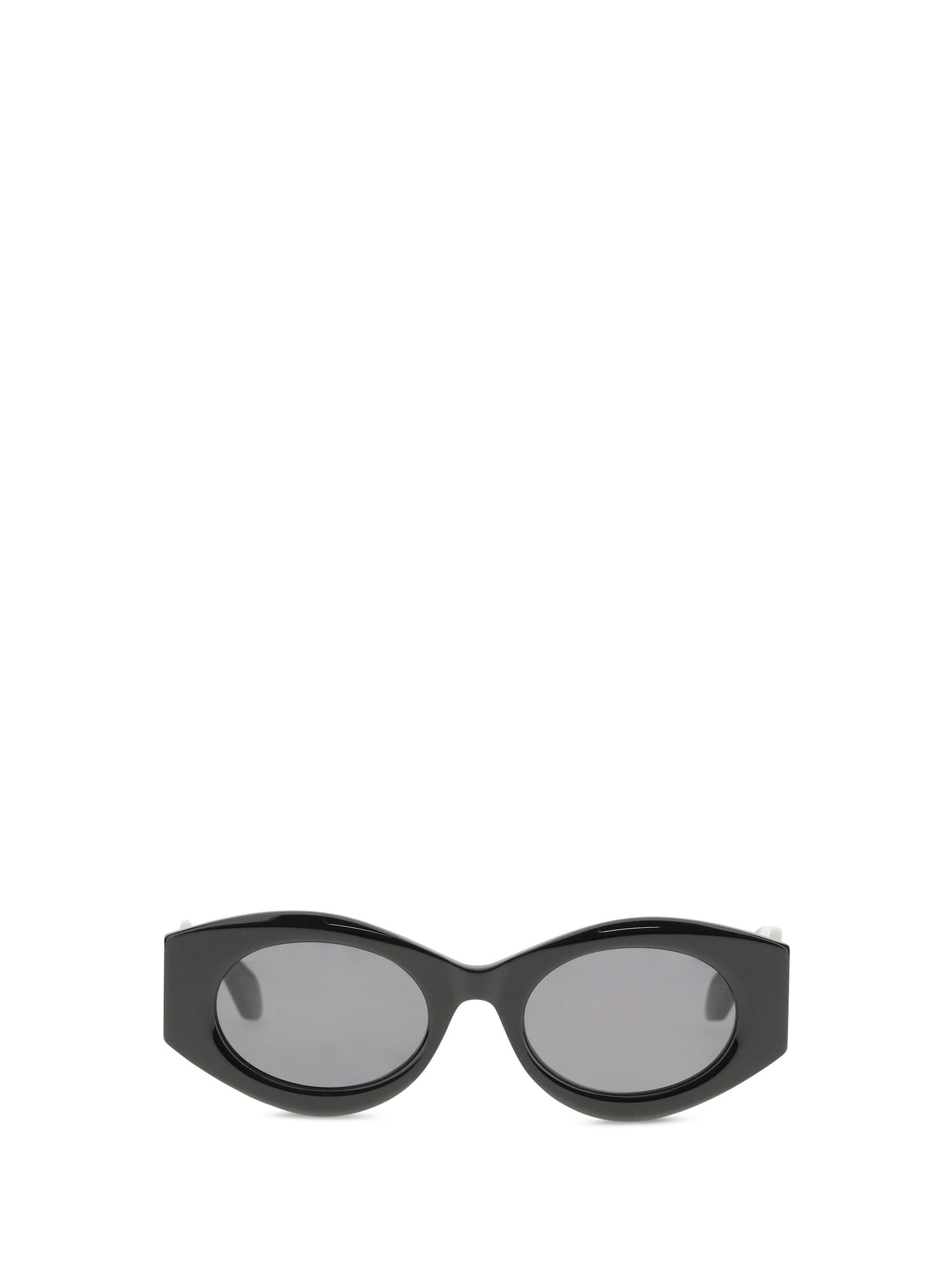 Alaïa Aa4l0082s001 Oval Acetate Sunglasses — Black