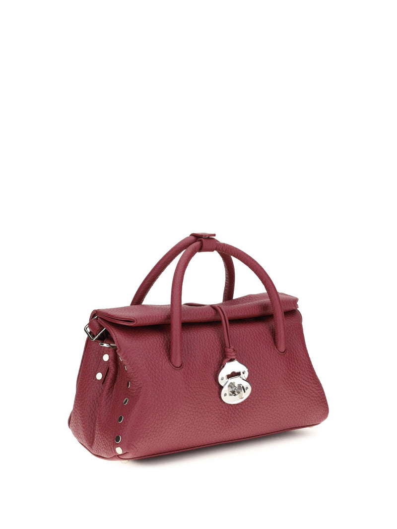 Zanellato Dotta Centauro Shoulder Bag — Pink Calf Leather Bos Taurus