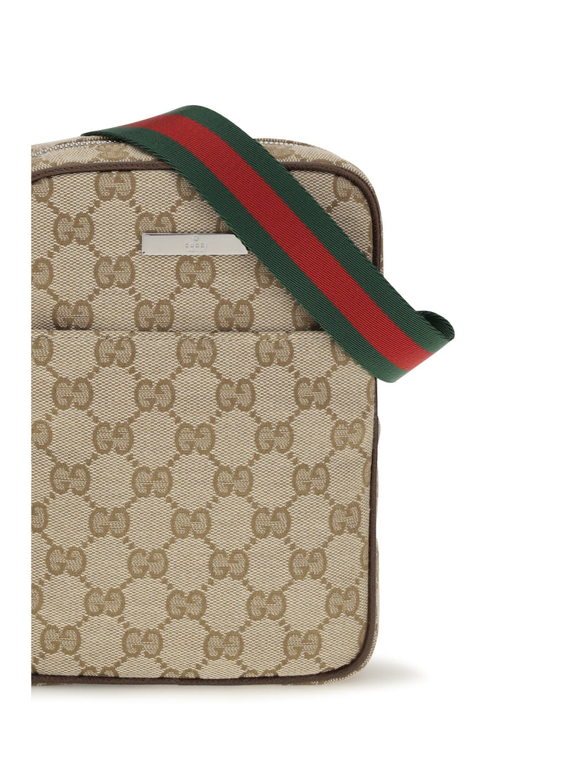 Gucci Shoulder Bag — Beige Fabric