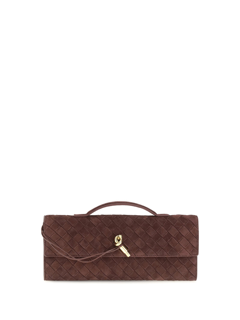 Bottega Veneta Andiamo Clutch — Brown