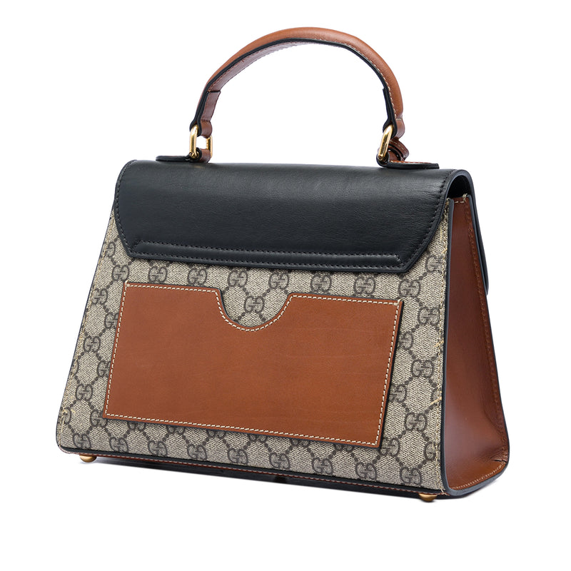 Small GG Supreme Padlock Satchel - Image 2