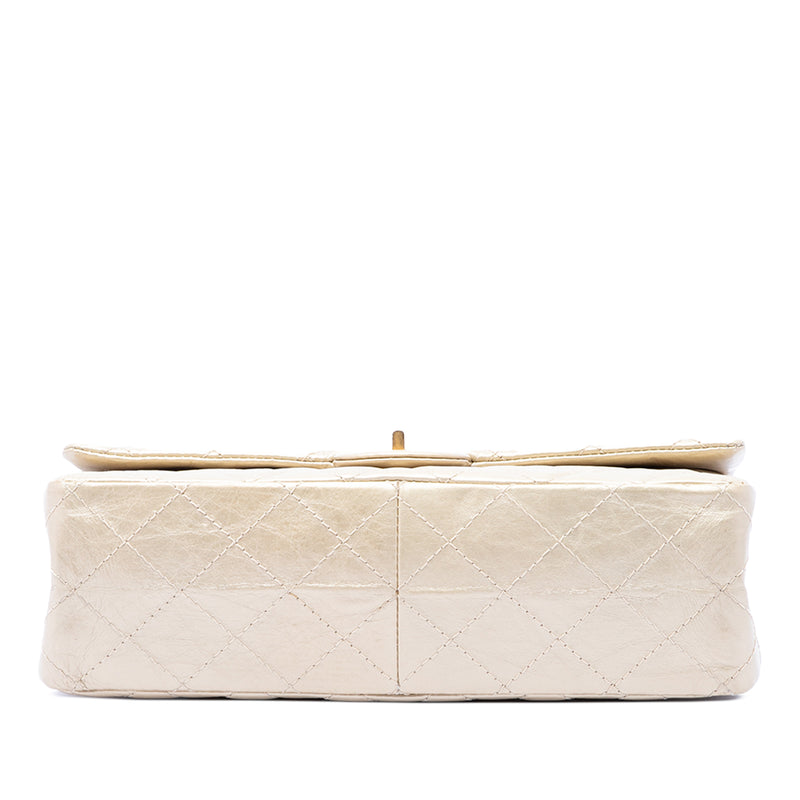 Quilted Metallic Aged Calfskin Reissue 2.55 Double Flap 226 - Image 3