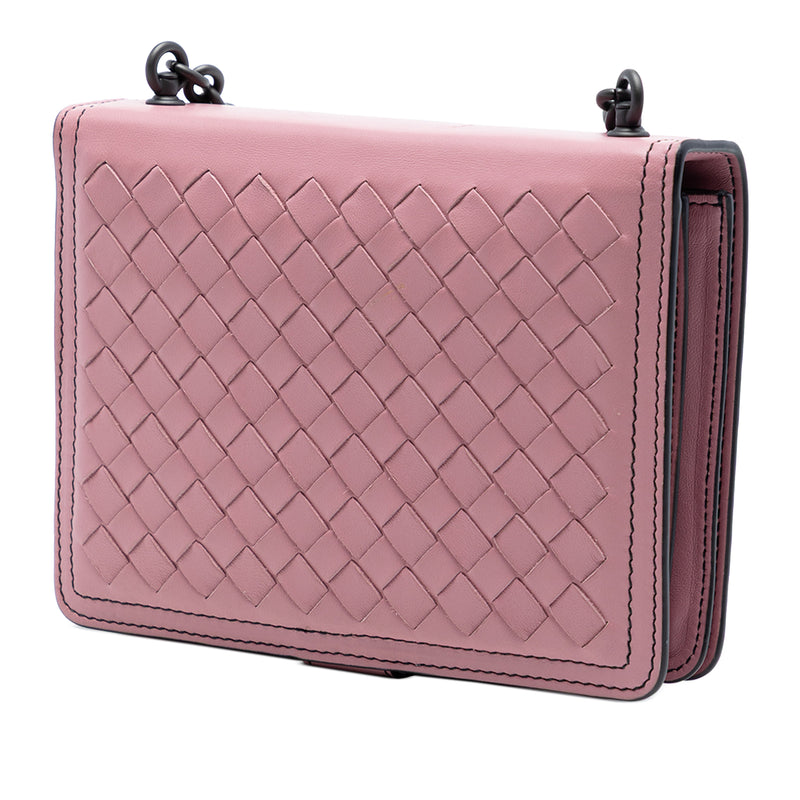 Small Nappa Intrecciato Runway Shoulder Bag - Image 2
