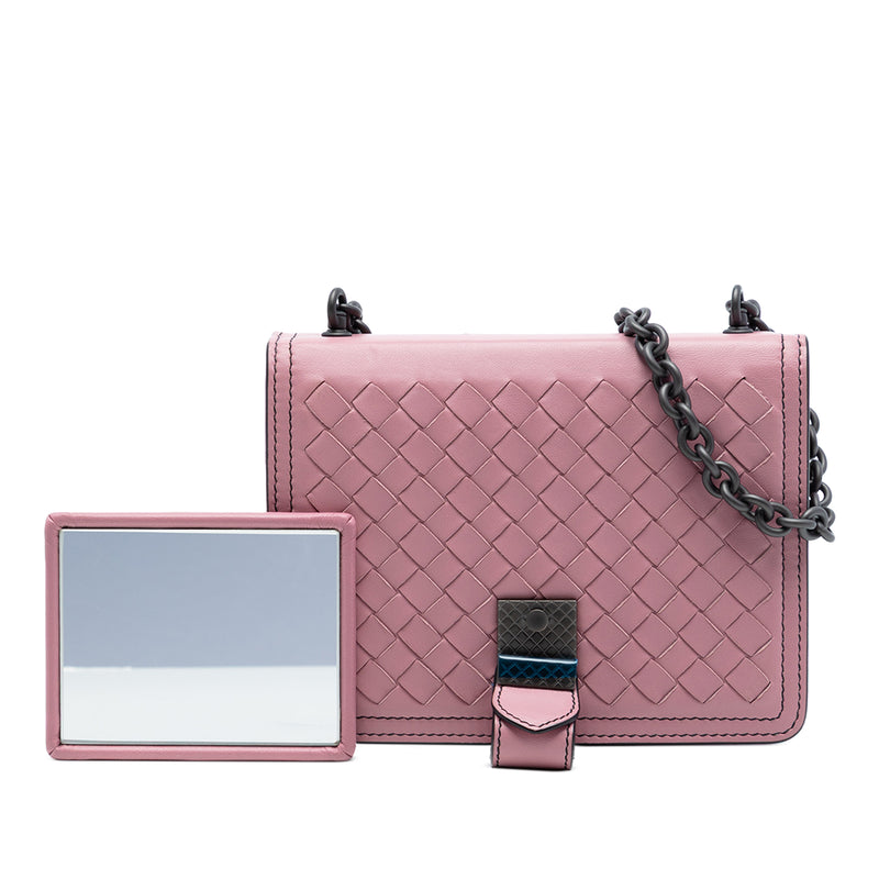 Small Nappa Intrecciato Runway Shoulder Bag - Image 8