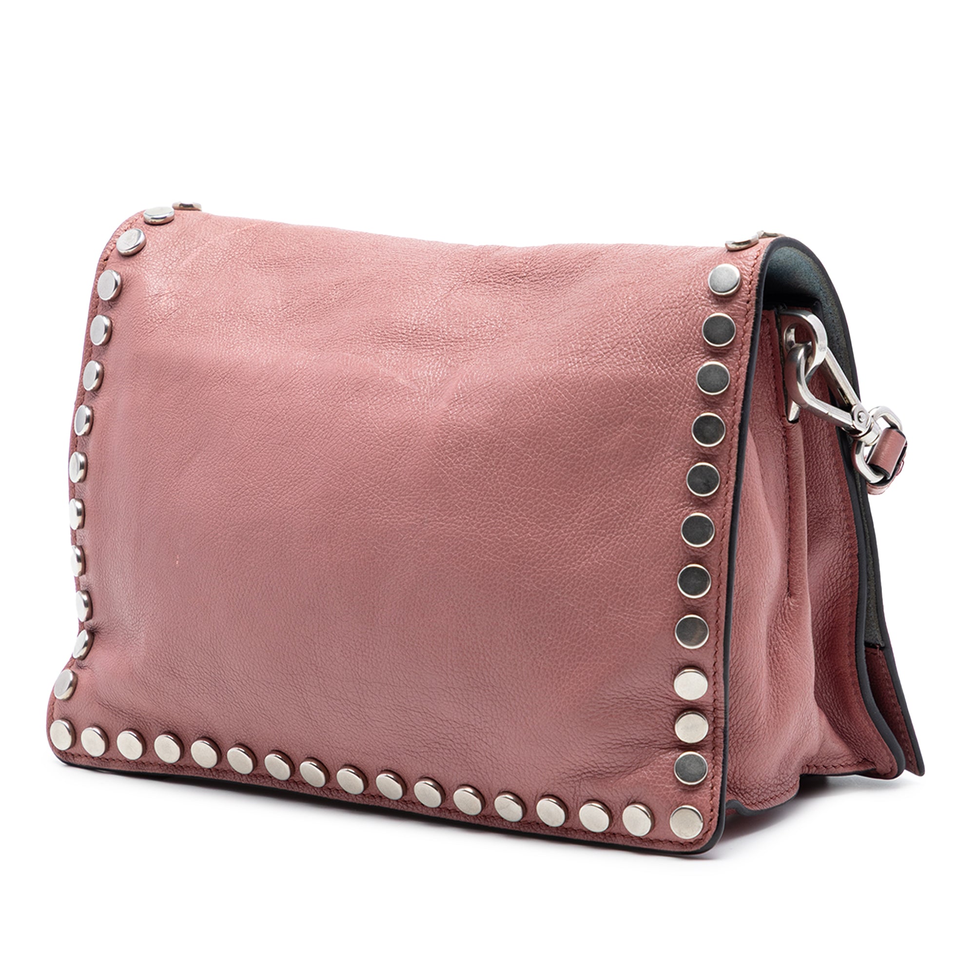 Glace Calfskin Studded Etiquette Flap - Image 2