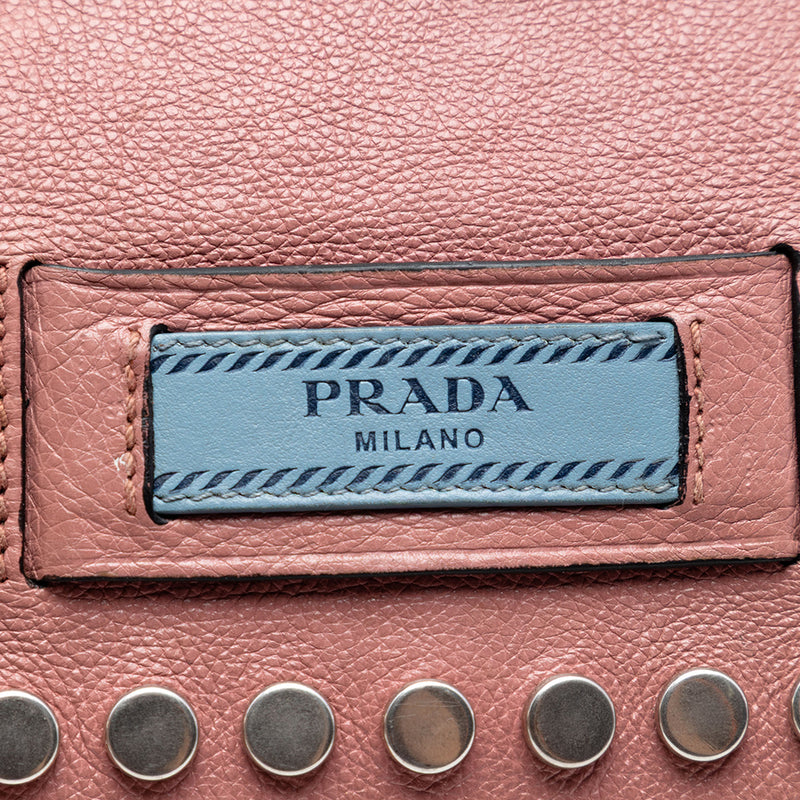 Glace Calfskin Studded Etiquette Flap - Image 5