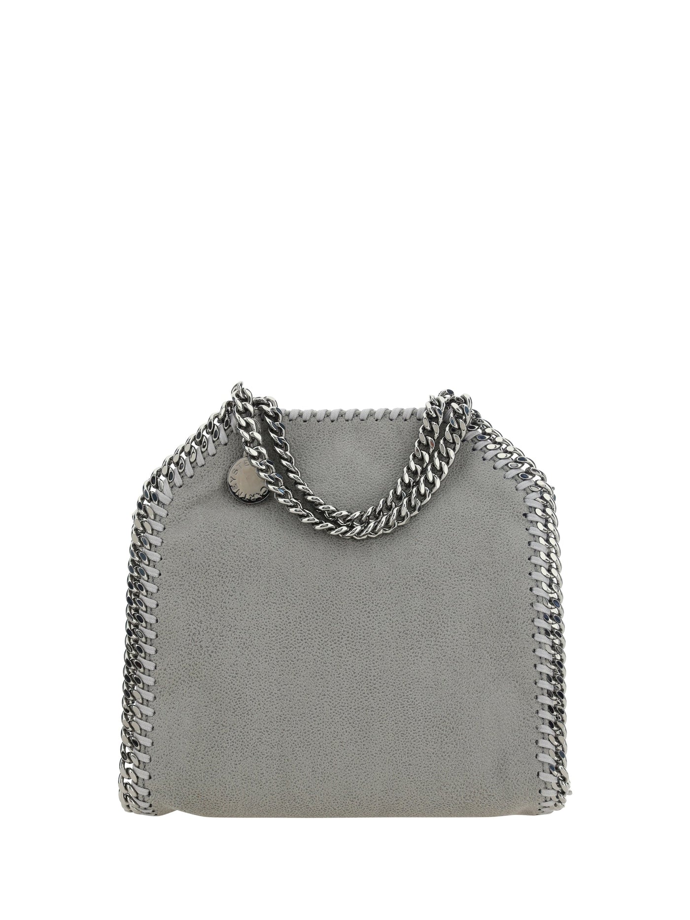 Stella Mccartney Tiny Shaggy Shoulder Bag — Gray Polyester