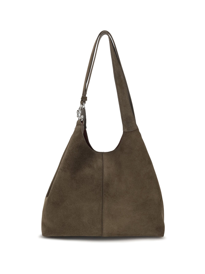 Coccinelle C-Easy Shoulder Bag — Taupe Calf Leather