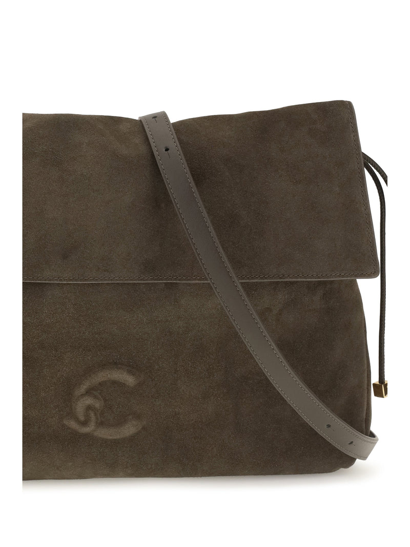 Coccinelle Lidia Shoulder Bag — Taupe Calf Leather