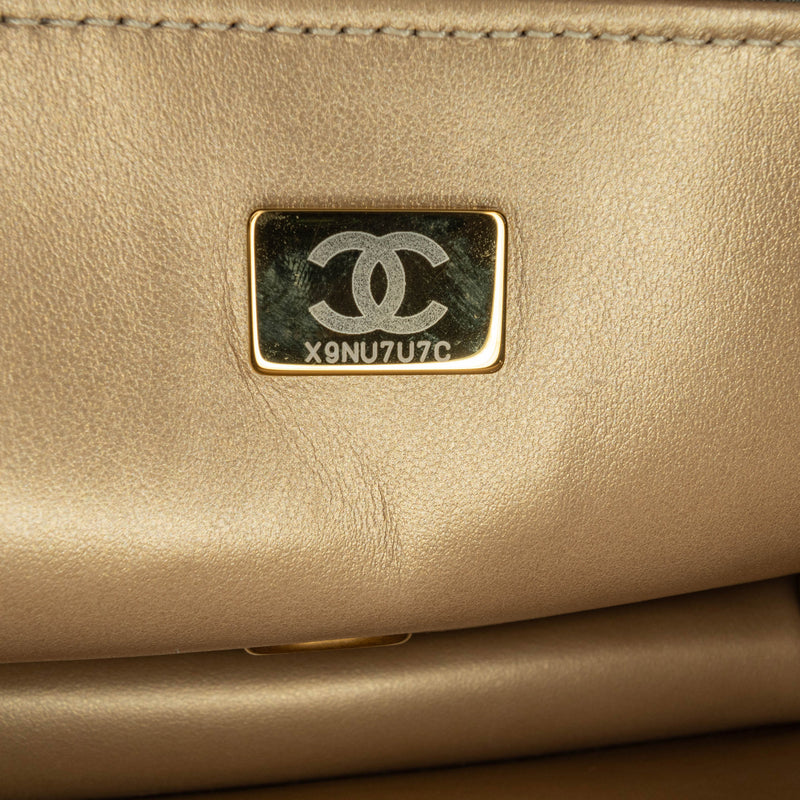 Quilted Lambskin Octagonal Buckle Crossbody - Image 8