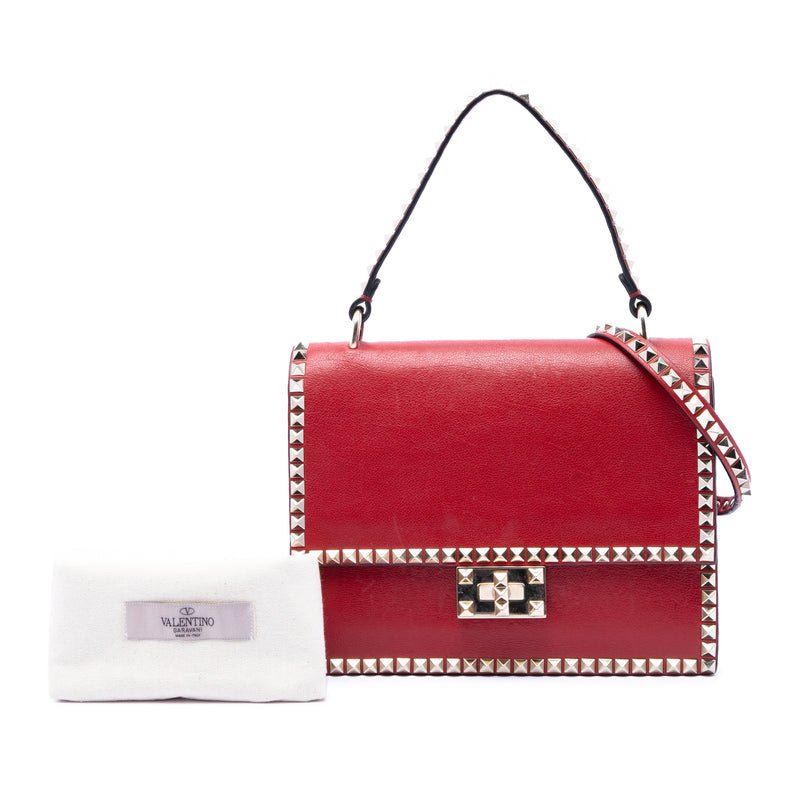 Leather Rockstud No Limit Satchel - Image 7