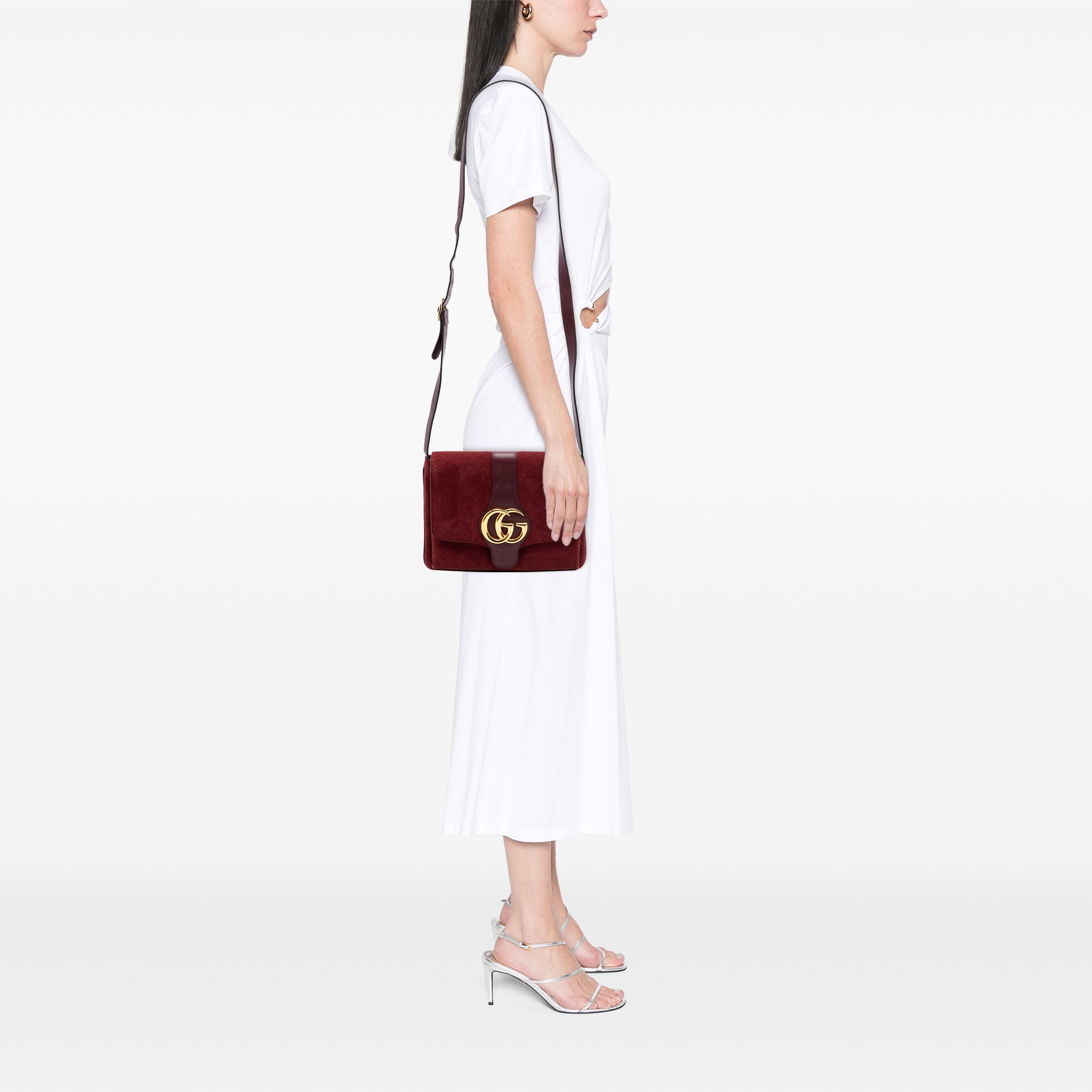 Medium Suede Arli Crossbody - Image 6
