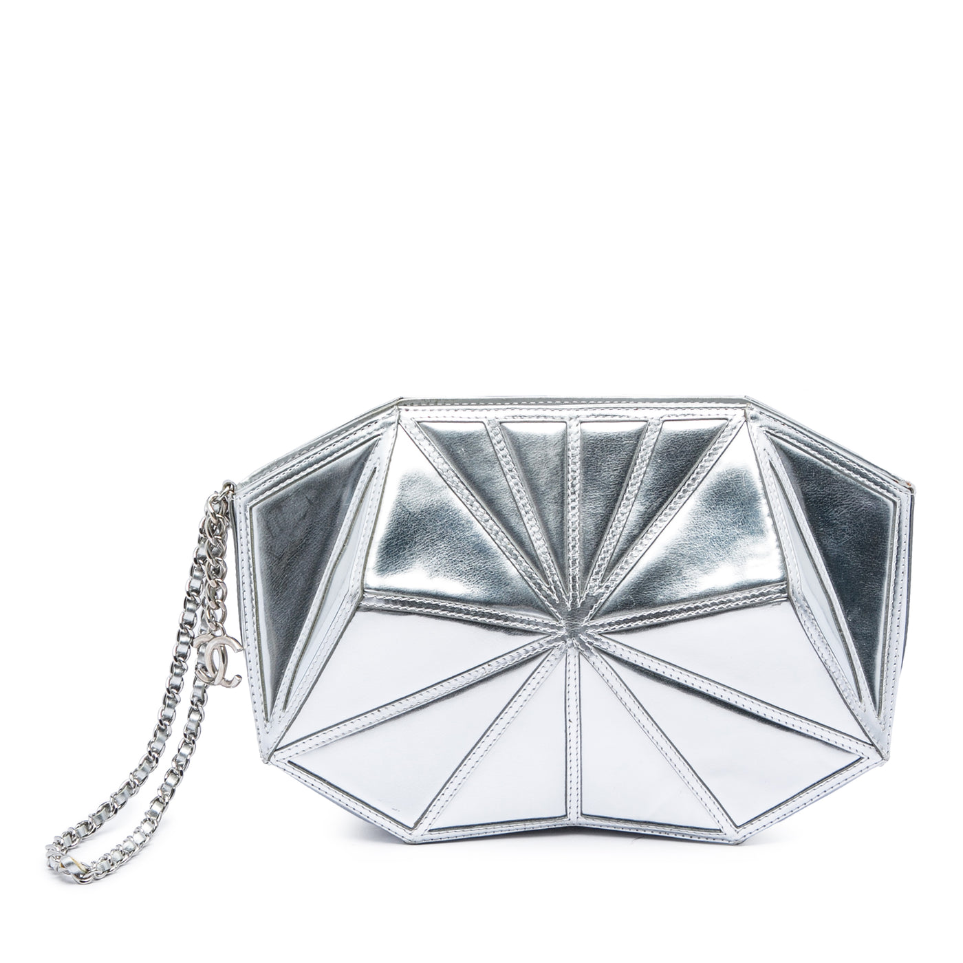 Metallic Lambskin Midnight Swim Wristlet Clutch - Image 1