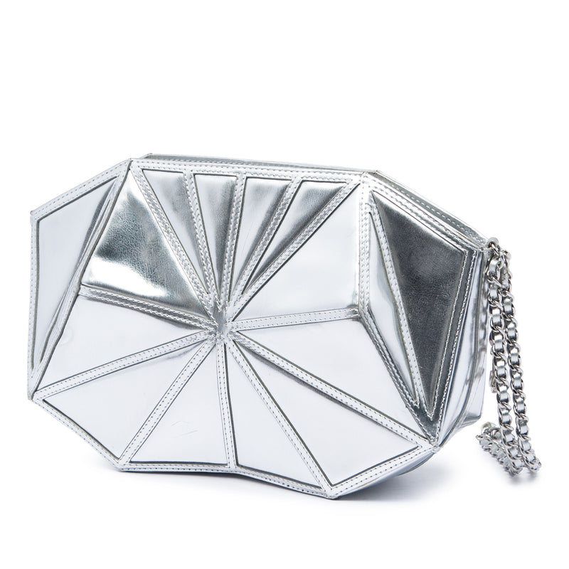 Metallic Lambskin Midnight Swim Wristlet Clutch - Image 2