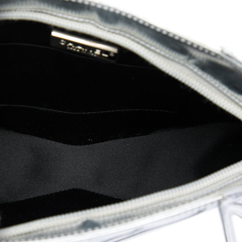 Metallic Lambskin Midnight Swim Wristlet Clutch - Image 4