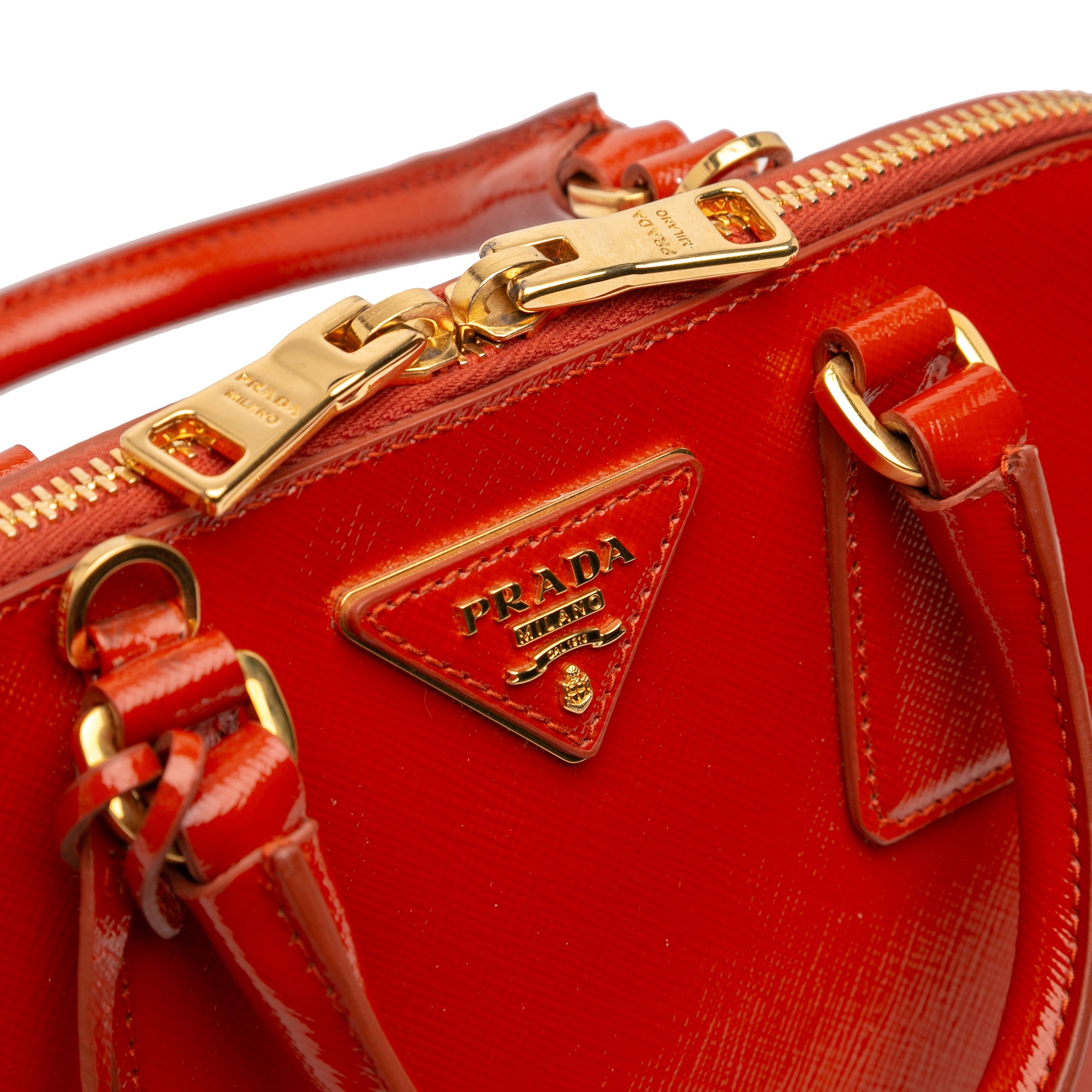 Small Saffiano Vernice Promenade Satchel - Image 8