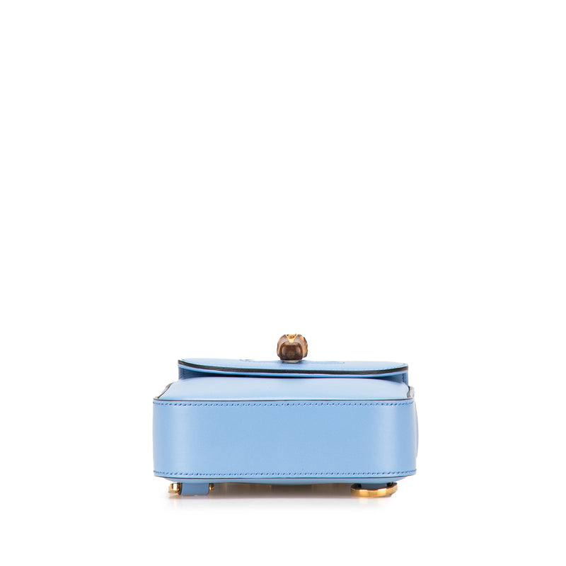 Mini Calfskin Bamboo Top Handle Bag - Image 3