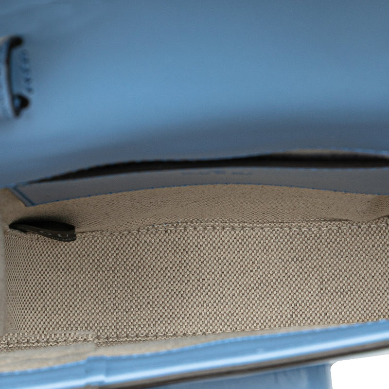 Mini Calfskin Bamboo Top Handle Bag - Image 4