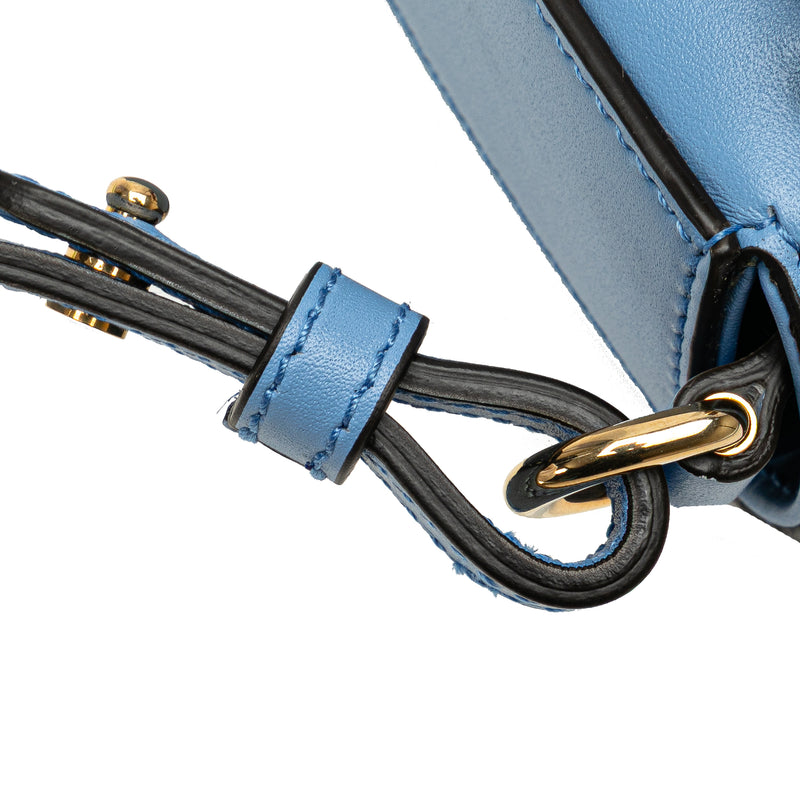 Mini Calfskin Bamboo Top Handle Bag - Image 9