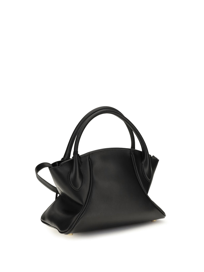 Balmain Pulse Top Handle Bag — Black Calf Leather Bos Taurus