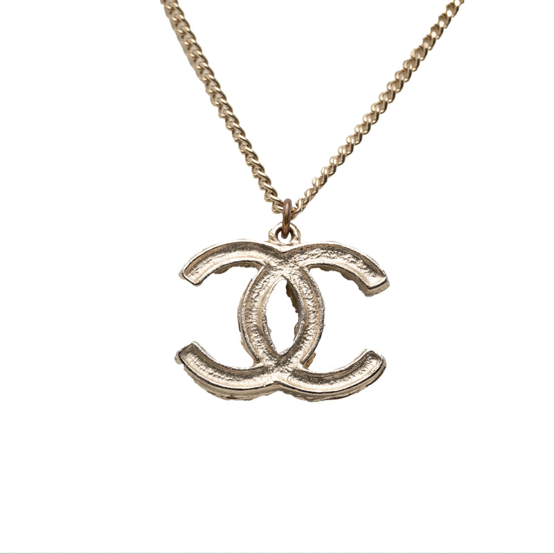 CC Gold Plated Faux Pearl Pendant Necklace - Image 2
