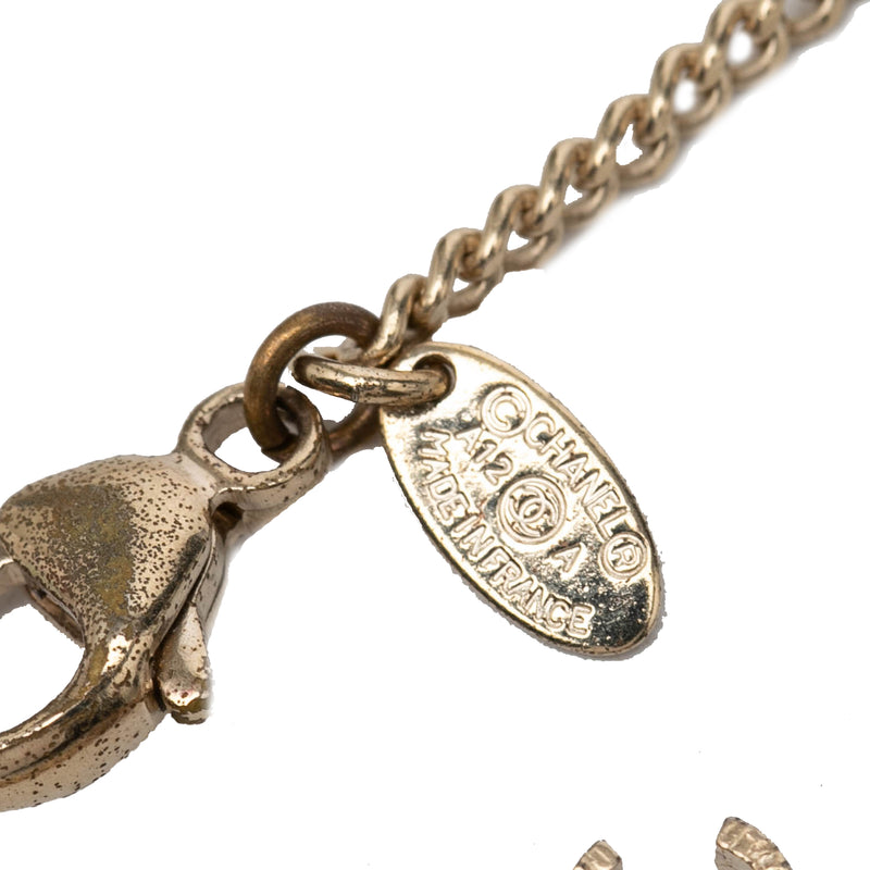 CC Gold Plated Faux Pearl Pendant Necklace - Image 3