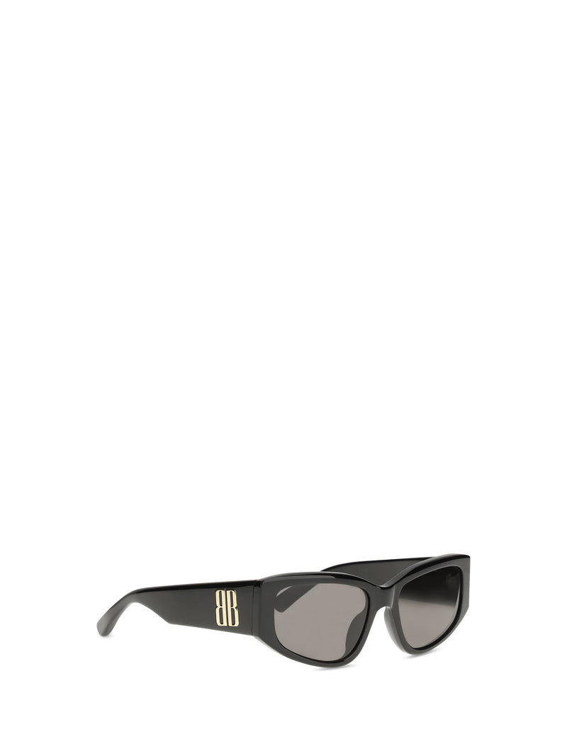 Balenciaga 858833t0039 Rectangular Acetate Sunglasses — Black