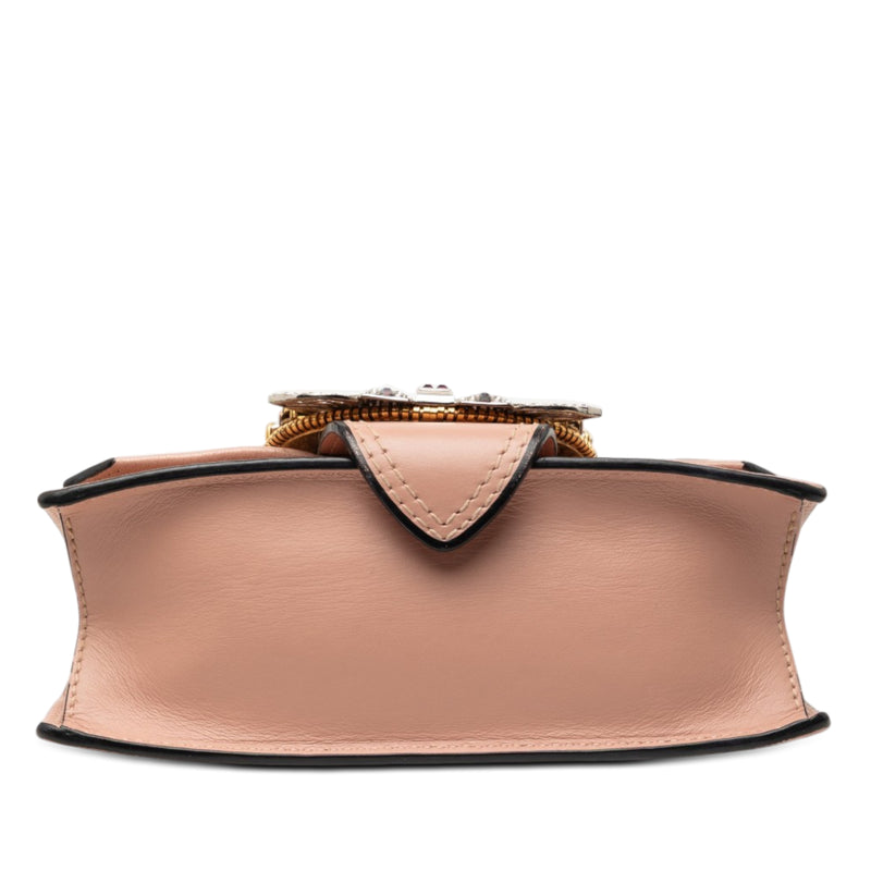 Goatskin Madras Soft Calf Crystal Embellished Crossbody - Image 3