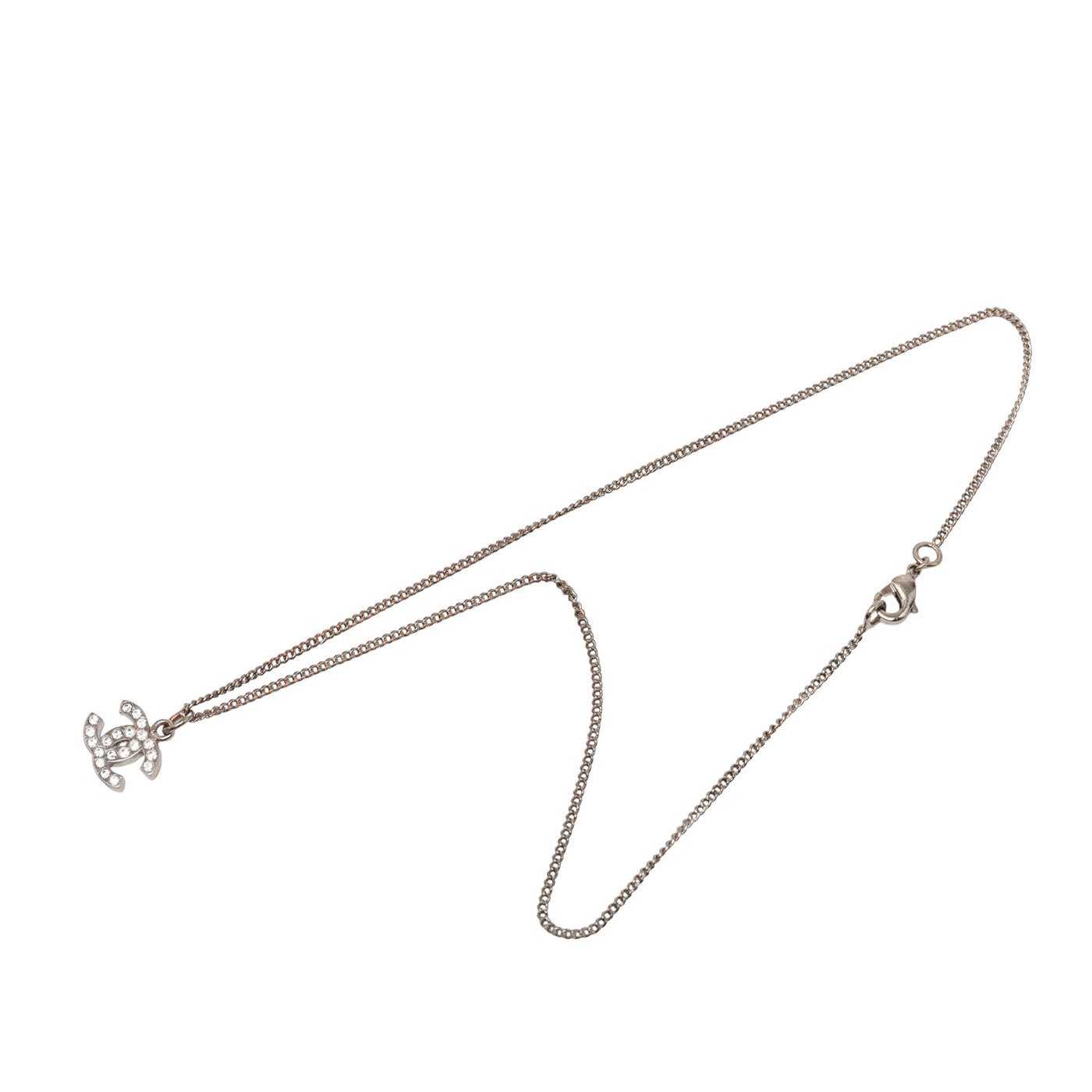 CC Brass and Strass Pendant Necklace - Image 1