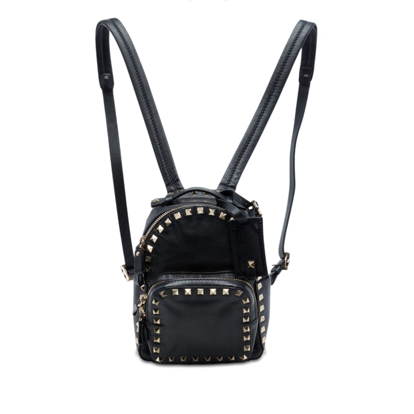 Mini Leather Rockstud Backpack - Image 1