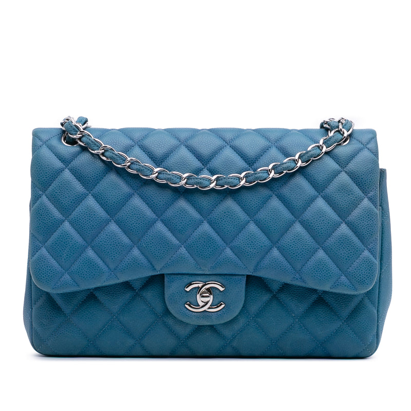 Jumbo Classic Caviar Double Flap