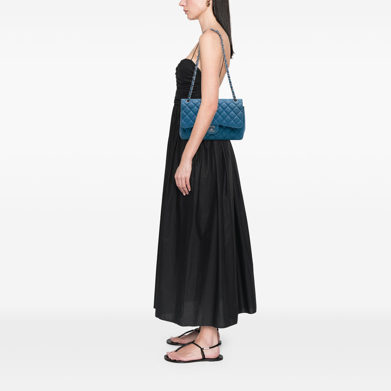 Jumbo Classic Caviar Double Flap - Image 14