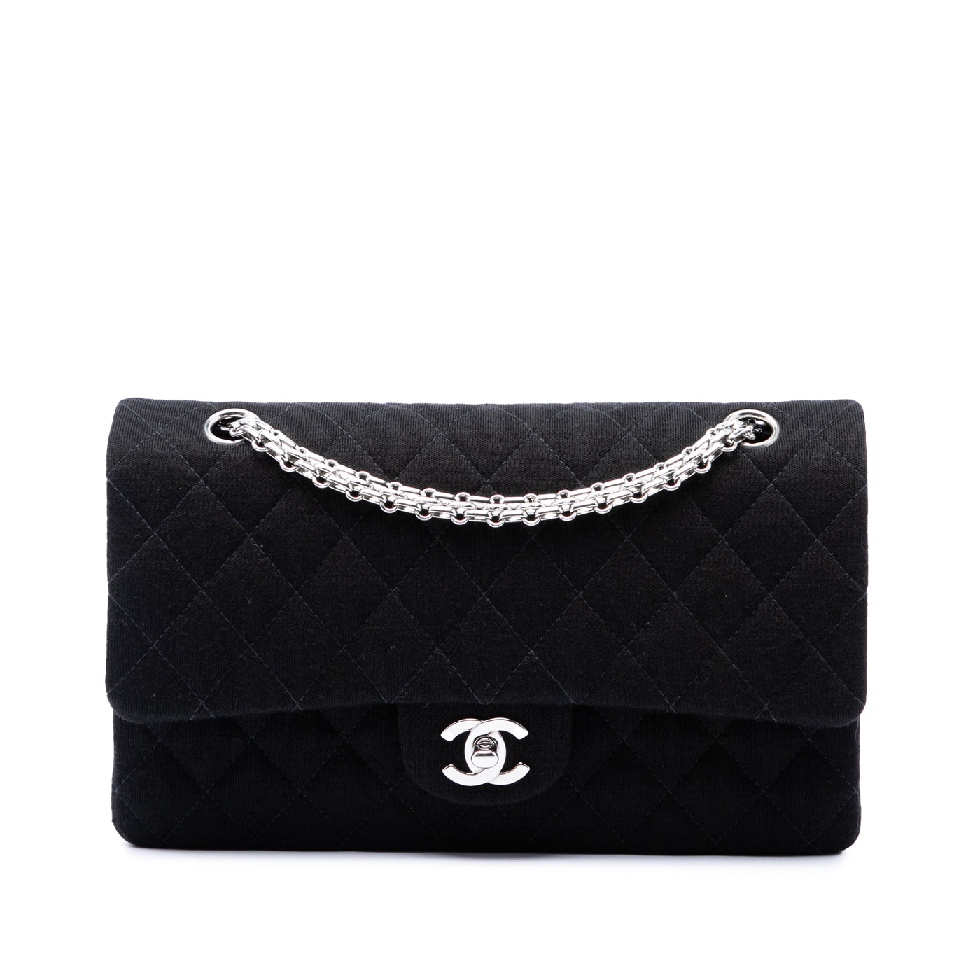 Medium Classic Jersey Bijoux Chain Double Flap - Image 1