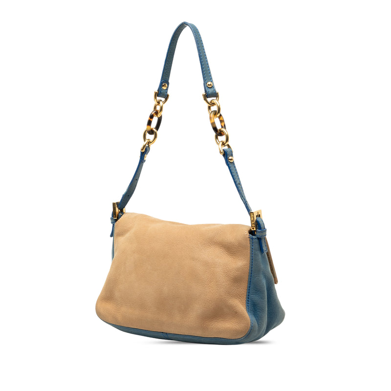 Mini Suede and Calfskin Colorblock Tortoiseshell Chain Mamma Forever - Image 2