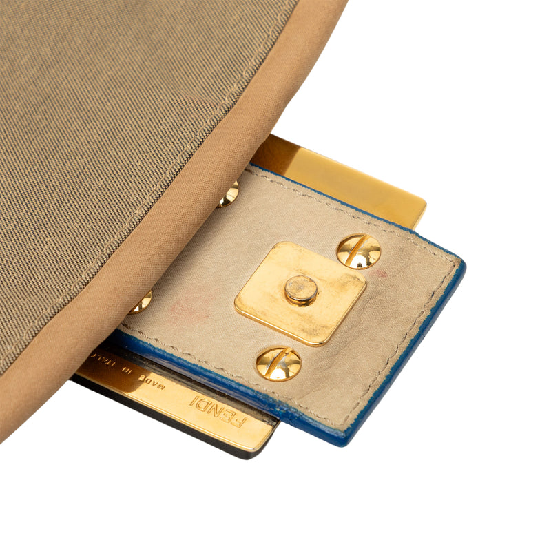 Mini Suede and Calfskin Colorblock Tortoiseshell Chain Mamma Forever - Image 8