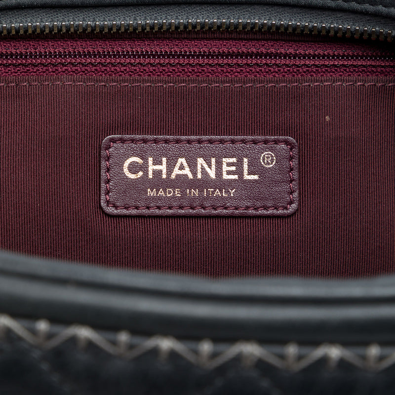 CC Quilted Iridescent Calfskin Whipstitch Camera Bag - Image 5